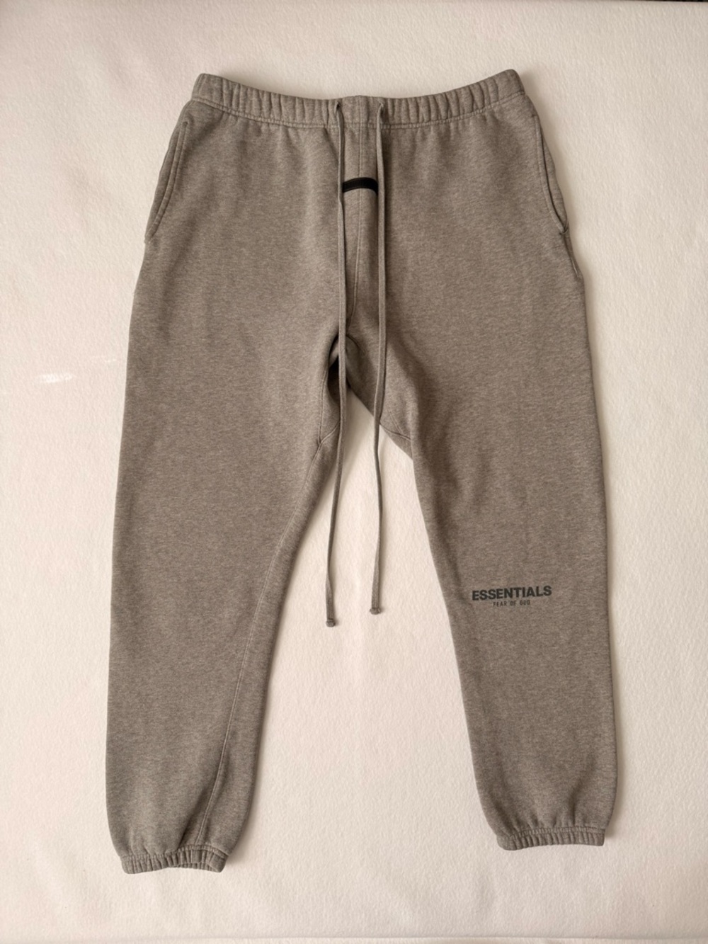 Fear of God ESSENTIALS Fleece Sweatpants | Heather Grey | Size XL | Gently Worn